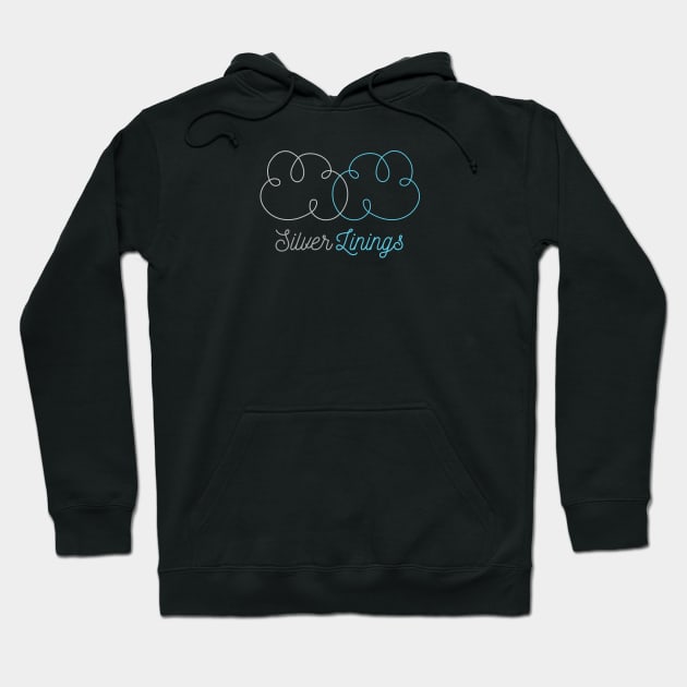 Silver Linings Tee Hoodie by Cloud Eight Design